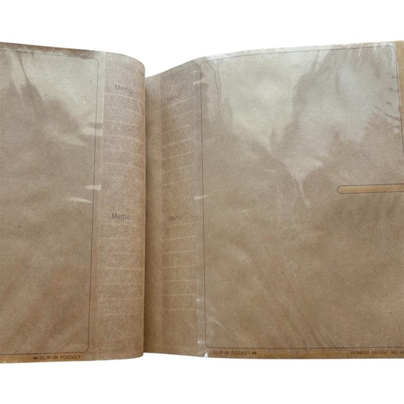 Pioneer Natural Photo Album Book Clear Slip-In Pockets Memo Pages Bi-Directional - Picture 2 of 11